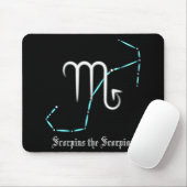 Zodiac Constellation Scorpio Mouse Pad Mousepad (Mit Mouse)