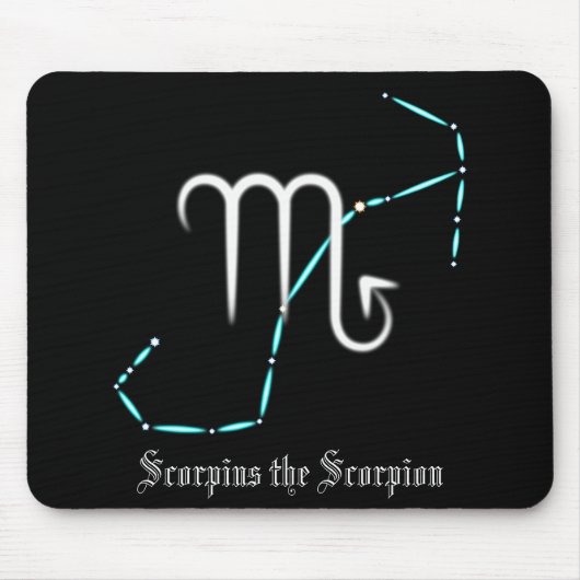 Zodiac Constellation Scorpio Mouse Pad Mousepad (Vorne)