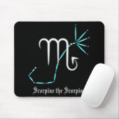 Zodiac Constellation Scorpio Mouse Pad Mousepad (Mit Mouse)
