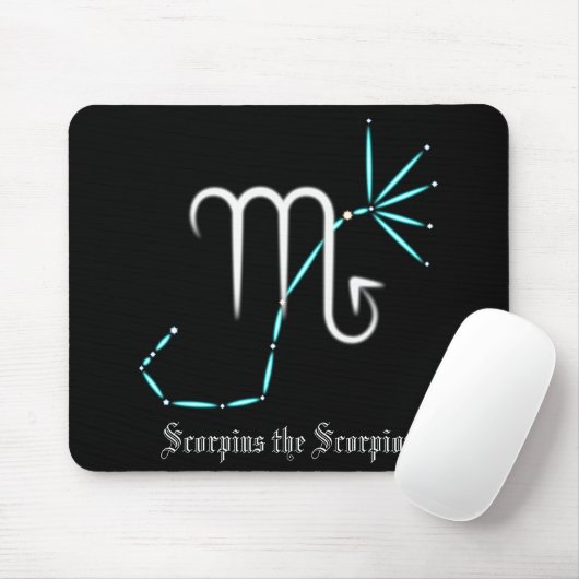 Zodiac Constellation Scorpio Mouse Pad Mousepad (Mit Mouse)