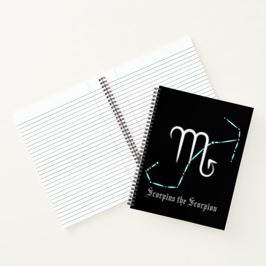 Zodiac Constellation Scorpio-Notebook Notizblock (Innenseite)