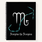 Zodiac Constellation Scorpio-Notebook Notizblock (Vorderseite)