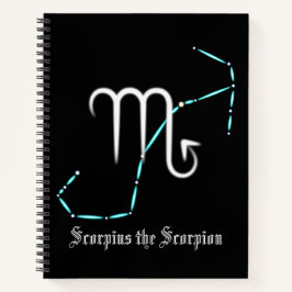 Zodiac Constellation Scorpio-Notebook Notizblock