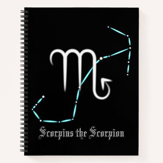 Zodiac Constellation Scorpio-Notebook Notizblock (Vorderseite)