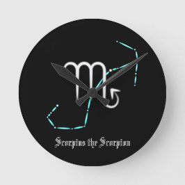 Zodiac Constellation Scorpio Runde Uhr