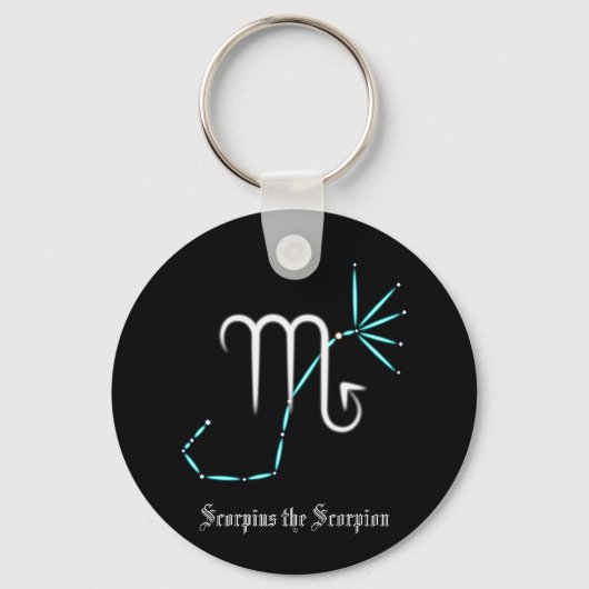 Zodiac Constellation Scorpio Schlüsselanhänger (Vorderseite)