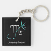 Zodiac Constellation Scorpio Schlüsselanhänger (Rückseite)