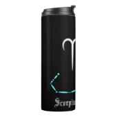 Zodiac Constellation Scorpio Thermal Tumbler Thermosbecher (Nach links gedreht)