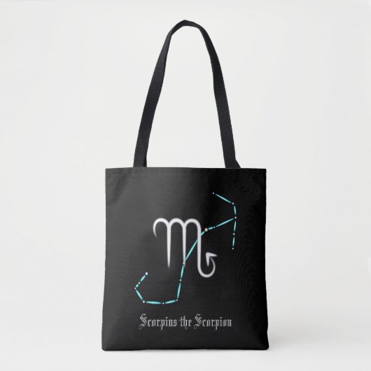 Zodiac Constellation Scorpio Tote Bag Tasche (Vorderseite)