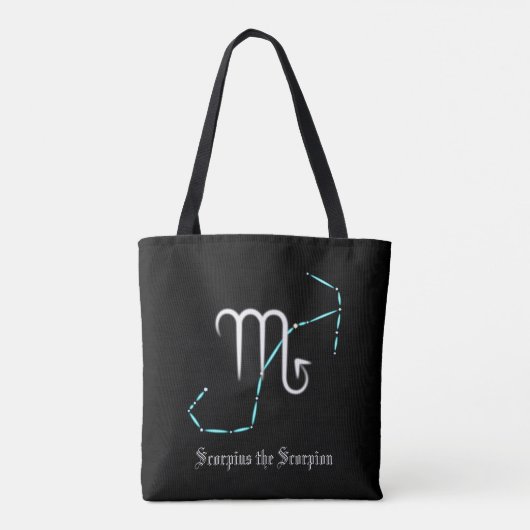 Zodiac Constellation Scorpio Tote Bag Tasche (Rückseite)