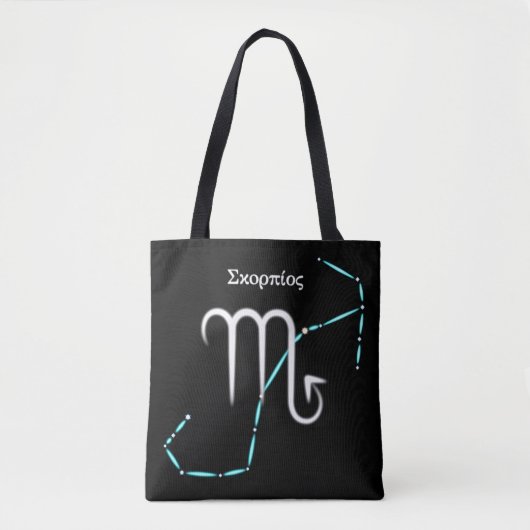 Zodiac Constellation Scorpio Tote Bag Tasche (Vorderseite)