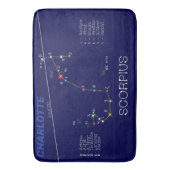 Zodiac Constellation Scorpius Badematte (Vorderseite Vertikal)