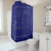 Zodiac Constellation Scorpius Duschvorhang (Beispiel)