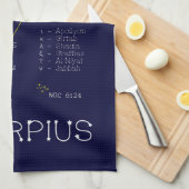 Zodiac Constellation Scorpius Geschirrtuch (Viertel Falte)