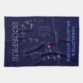 Zodiac Constellation Scorpius Geschirrtuch (Horizontal)