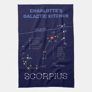 Zodiac Constellation Scorpius Geschirrtuch