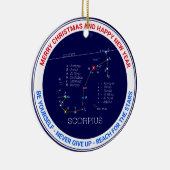 Zodiac Constellation Scorpius Keramik Ornament (Rechts)