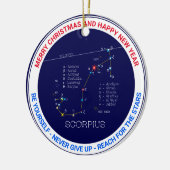 Zodiac Constellation Scorpius Keramik Ornament (Links)
