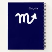 Zodiac Constellation Scorpius Notizblock (Rückseite)