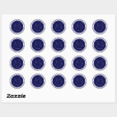 Zodiac Constellation Scorpius Runder Aufkleber (Blatt)