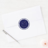 Zodiac Constellation Scorpius Runder Aufkleber (Umschlag)