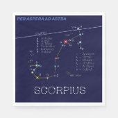 Zodiac Constellation Scorpius Serviette (Vorderseite)