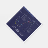 Zodiac Constellation Scorpius Serviette (Ecke)