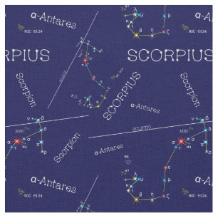 Zodiac Constellation Scorpius Stoff