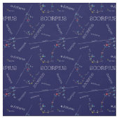 Zodiac Constellation Scorpius Stoff (Muster)