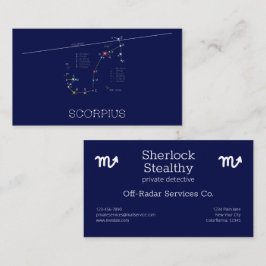 Zodiac Constellation Scorpius Visitenkarte