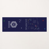 Zodiac Constellation Scorpius Yogamatte (Rückseite (Horizontal))