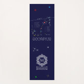 Zodiac Constellation Scorpius Yogamatte (Vorderseite)