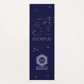Zodiac Constellation Scorpius Yogamatte (Rückseite)