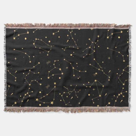 Zodiac Constellation Sign Astrologie Decke (Vorderseite)