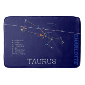 Zodiac Constellation Taurus Badematte (Vorderseite)
