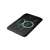 Zodiac Constellation Taurus Bath Mat Badematte (Schrägansicht)