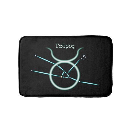 Zodiac Constellation Taurus Bath Mat Badematte (Vorderseite)