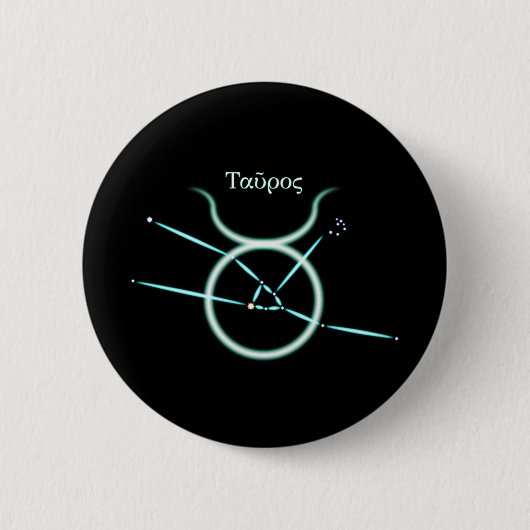 Zodiac Constellation Taurus Button (Vorderseite)
