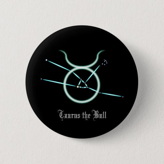 Zodiac Constellation Taurus Button (Vorderseite)