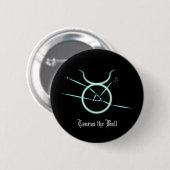 Zodiac Constellation Taurus Button (Vorne & Hinten)