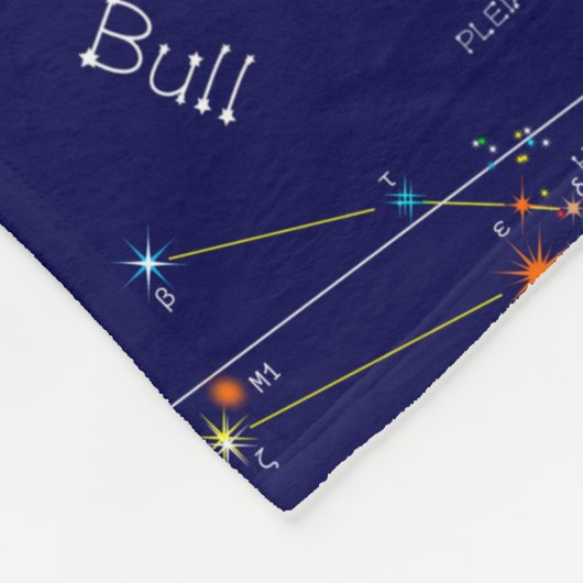 Zodiac Constellation Taurus Fleecedecke (Ecke)