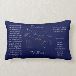 Zodiac Constellation Taurus Funny Unique Lendenkissen
