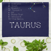 Zodiac Constellation Taurus Geschirrtuch (Gefaltet)