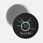 Zodiac Constellation Taurus Magnet (Vorderseite/Rückseite)