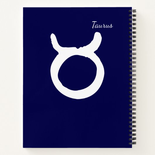 Zodiac Constellation Taurus Notizblock (Rückseite)