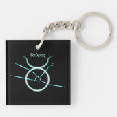 Zodiac Constellation Taurus Schlüsselanhänger (Rückseite)