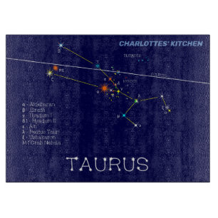 Zodiac Constellation Taurus Schneidebrett