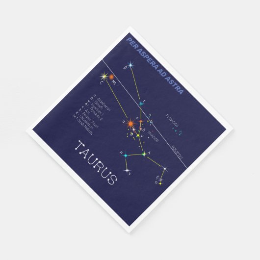 Zodiac Constellation Taurus Serviette (Ecke)