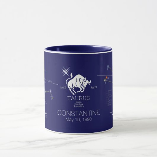 Zodiac Constellation Taurus Tasse (Zentrum)