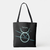 Zodiac Constellation Taurus Tote Bag Tasche (Rückseite)